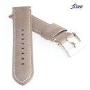 Fluco Softleder Uhrenarmband Modell Woodstock beige-creme 20 mm Handarbeit