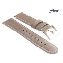 Fluco Softleder Uhrenarmband Modell Woodstock beige-creme 20 mm Handarbeit