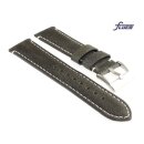 Fluco Softleder Uhrenarmband Modell Woodstock grün 24 mm Handarbeit