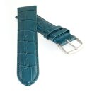 Feines Alligator Leder Uhrenarmband Modell Genf-71S NL aquamarine 16 mm