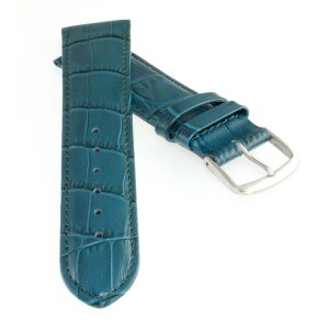 Feines Alligator Leder Uhrenarmband Modell Genf-71S NL aquamarine 20 mm