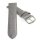 Feines Alligator Leder Uhrenarmband Modell Genf-71S NL hell-grau 24 mm