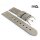GEO-Straps Rindleder Uhrenarmband Modell Black-Seal grau-grün 18 mm