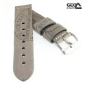 GEO-Straps Rindleder Uhrenarmband Modell Black-Seal...