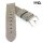 GEO-Straps Rindleder Uhrenarmband Modell Black-Seal grau-grün 22 mm