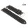 Fluco Vintage Rindleder Uhrenarmband Modell Hunter-Racing schwarz 18 mm