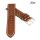 Fluco feines Uhrenarmband Shell Cordovan Modell Shellton-Racing cognac 18 mm