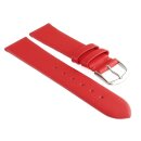 Feines Leder-Uhrenarmband Basel-XS rot 16 mm