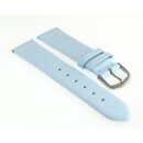 Feines Leder-Uhrenarmband Basel-XS hell-blau 20 mm