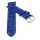 Feines Alligator Leder Uhrenarmband Modell Genf-71S NL kobalt-blau 22 mm
