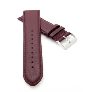 Uhrenarmband Jungkalb Modell Chur XL bordeaux-rot 14 mm