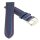 Soft-Kalbsleder Uhrenarmband Modell Freiburg-DS Pepsi blau-RN 22 mm