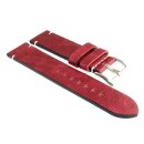 Vintage Antik-Rindleder Uhrenarmband Modell Aspirito cherry-rot 20 mm