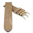 Vintage Antik-Rindleder Uhrenarmband Modell Aspirito sahara-beige 22 mm