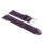 Feines Alligator Leder Uhrenarmband Modell Genf-71S NL aubergine-lila 16 mm