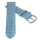 Feines Alligator Leder Uhrenarmband Modell Genf-71S NL eis-blau 20 mm