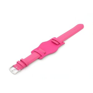 Uhrenarmband mit Unterlage Jungkalb Modell U-Chur himbeer 16 mm