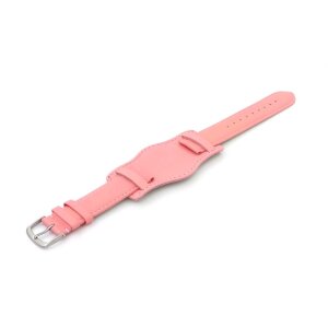 Uhrenarmband mit Unterlage Jungkalb Modell U-Chur pink 16 mm
