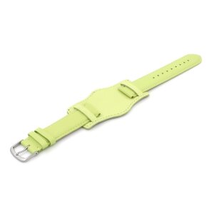 Uhrenarmband mit Unterlage Jungkalb Modell U-Chur limette 16 mm