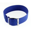 Perlon Durchzugs-Uhrenarmband Modell Robby-Fashion königs-blau 18 mm