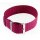 Perlon Durchzugs-Uhrenarmband Modell Robby-Fashion bordeaux-rot 18 mm