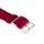 Perlon Durchzugs-Uhrenarmband Modell Robby-Fashion bordeaux-rot 18 mm