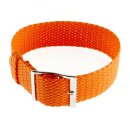 Perlon Durchzugs-Uhrenarmband Modell Robby-Fashion orange 18 mm