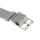 Perlon Durchzugs-Uhrenarmband Modell Robby-Fashion grau 18 mm
