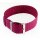 Perlon Durchzugs-Uhrenarmband Modell Robby-Fashion bordeaux-rot 20 mm