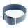 Perlon Durchzugs-Uhrenarmband Modell Robby-Fashion hell-blau 20 mm