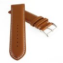 Feines französisches Softlederband Modell Berlin cognac-WN 21 mm