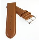 Feines französisches Softlederband Modell Berlin cognac-TiT 21 mm