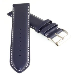 Feines französisches Softlederband Modell Berlin blau-WN 23 mm