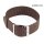 Morellato Perlon Durchzugs-Uhrenarmband Modell Neapel braun 20 mm
