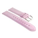 Feinstes Veloursleder Uhrenarmband Modell Ten-Lilas rosa 18 mm