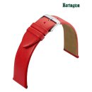 Barington Lamm-Nappa Uhrenarmband Modell Cordero rot 16 mm, Handarbeit