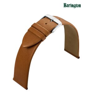 Barington Lamm-Nappa Uhrenarmband Modell Cordero gold-braun 18 mm, Handarbeit