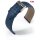 Eulux Oliven-Leder Uhrenarmband Modell Olive blau 22 mm, Handarbeit