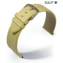 Eulit Kalb-Nappa Uhrenarmband Modell Nappa-Fashion pastell-gelb 16 mm