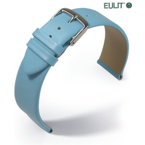 Eulit Kalb-Nappa Uhrenarmband Modell Nappa-Fashion hell-blau 18 mm