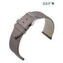 Eulit Kalb-Nappa Uhrenarmband Modell Nappa-Fashion taupe-braun 18 mm