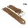 Vintage Antik-Rindleder Uhrenarmband Modell Delta cigar-braun 22 mm