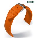 Barington Technikleder Uhrenarmband Modell Aqua-Chrono Lorica orange 18 mm, wasserfest