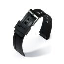 Eulit Kunststoff Uhrenband Modell-124 schwarz 18 mm,...