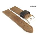 Diloy Premium Vintage Uhrenarmband Modell Lincoln Easy-Klick cognac 22 mm