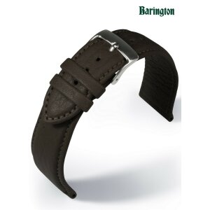 Barington Rindleder Uhrenarmband Modell Imperator-Shrunk mocca 20 mm, wasserfest
