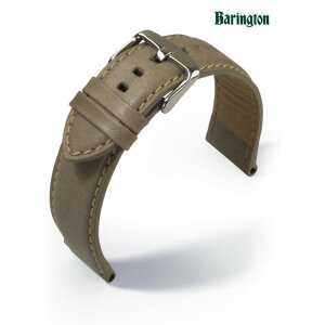 Barington Rindleder Uhrenarmband Modell Verona beige-creme 18 mm, Handarbeit