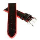 Hybrid Silikon-Leder Uhrenarmband Modell Hyper-Kroko...