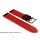 Hybrid Silikon-Leder Uhrenarmband Modell Hyper-Kroko schwarz-orange 22 mm