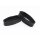 2 Alligator Leder Ersatzschlaufen für Uhrenarmband ELS-L Größe-L schwarz 22 mm